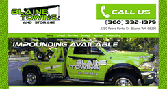 Desktop Screenshot of blainetowing.com