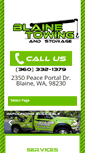 Mobile Screenshot of blainetowing.com